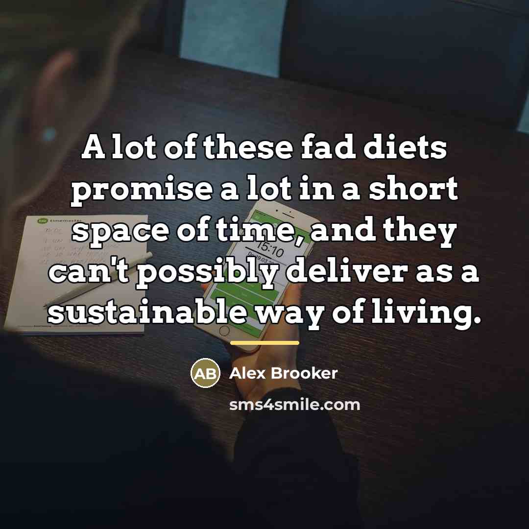 “A lot of these fad diets promise a lot in…” quote by Alex Brooker