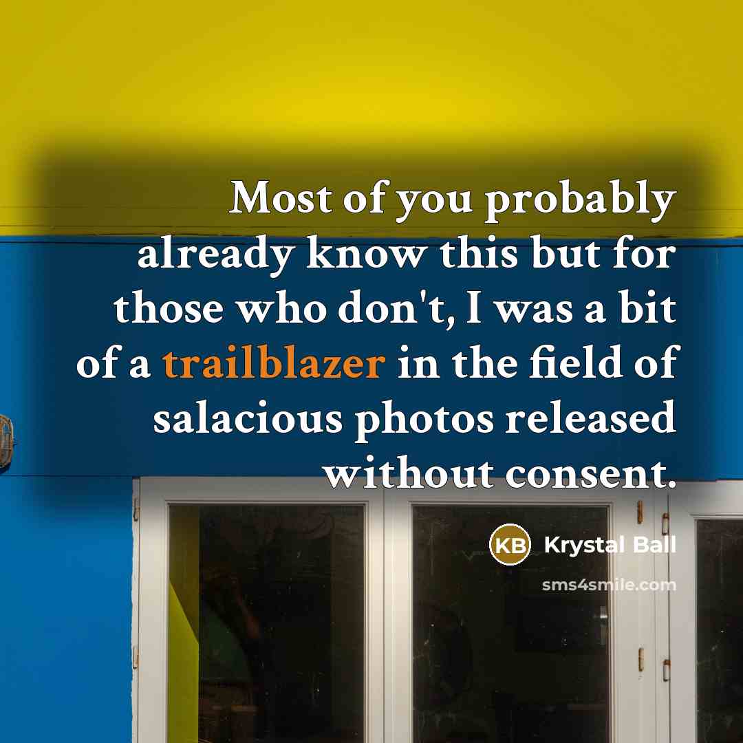 “Most of you probably already know this but for those…” quote by Krystal Ball