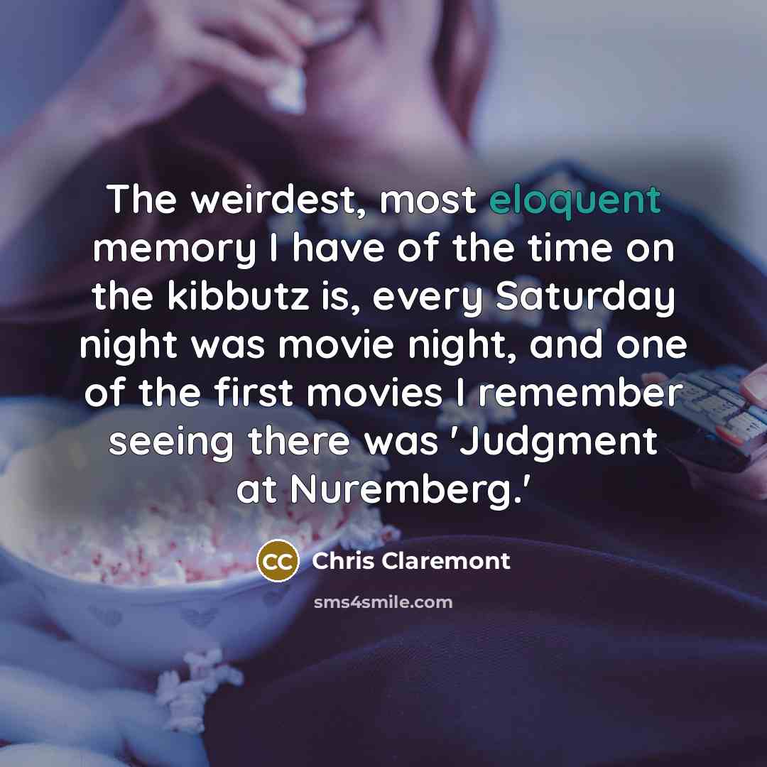 “The weirdest, most eloquent memory I have of the time…” quote by Chris Claremont