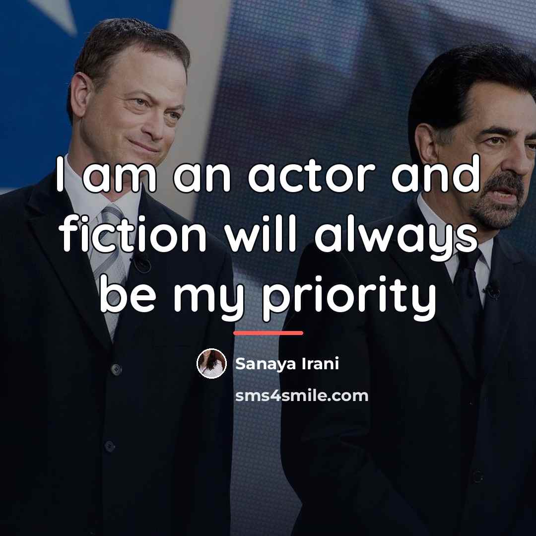 “I am an actor and fiction will always be my…” quote by Sanaya Irani