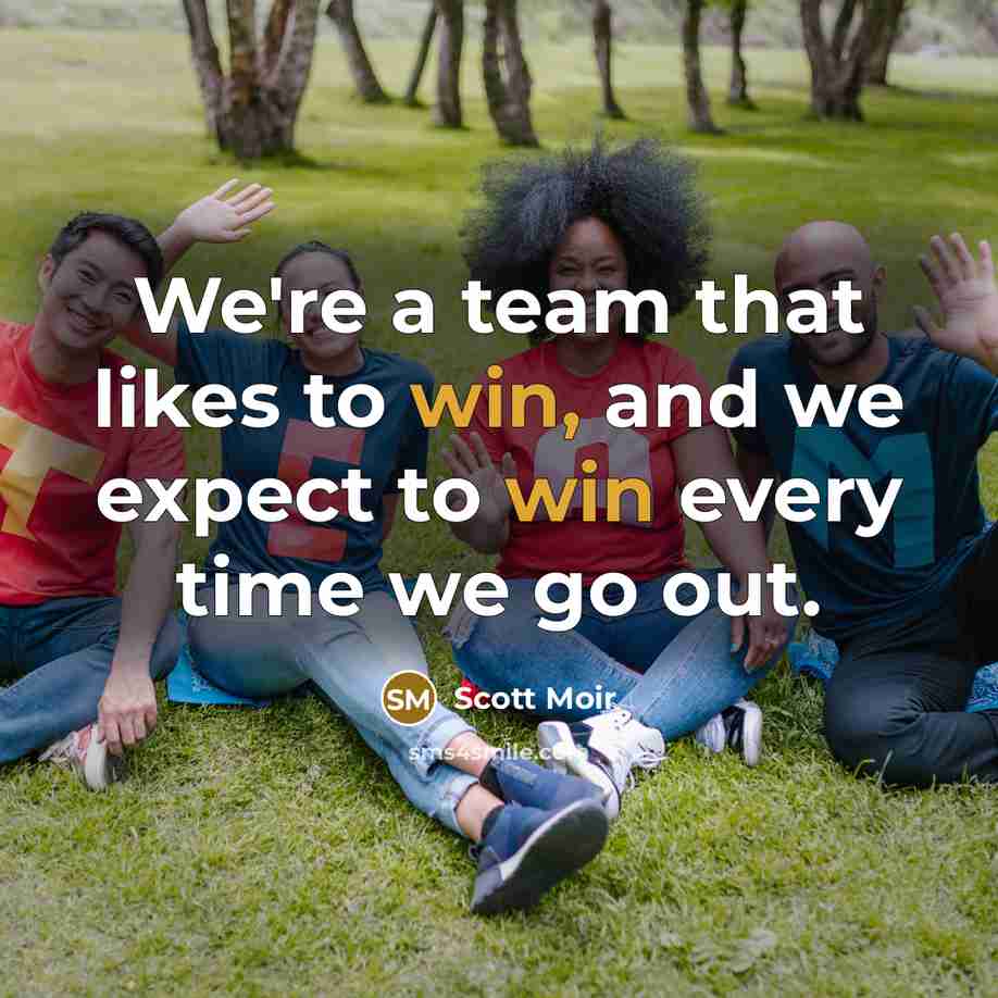 “We're a team that likes to win, and we expect…” quote by Scott Moir