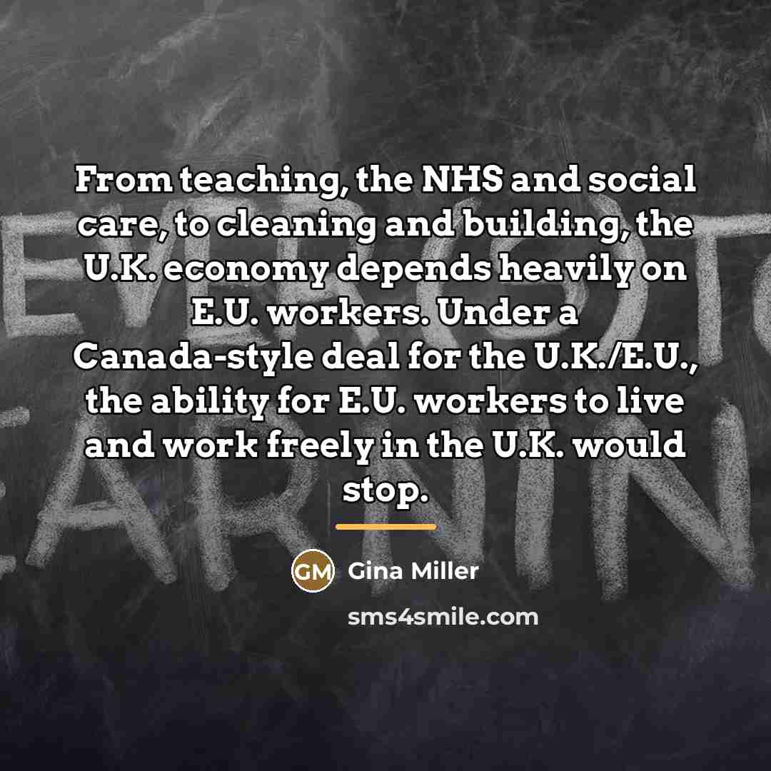 “From teaching, the NHS and social care, to cleaning and…” quote by Gina Miller