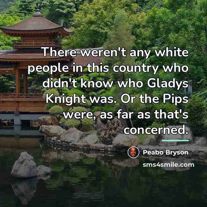 “There weren't any white people in this country who didn't…” quote by Peabo Bryson