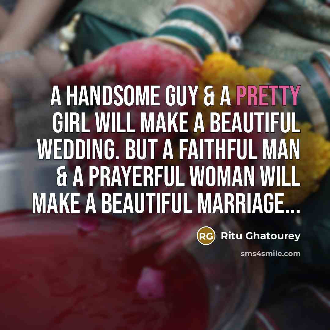 “A handsome guy & a pretty girl will make a…” quote by Ritu Ghatourey