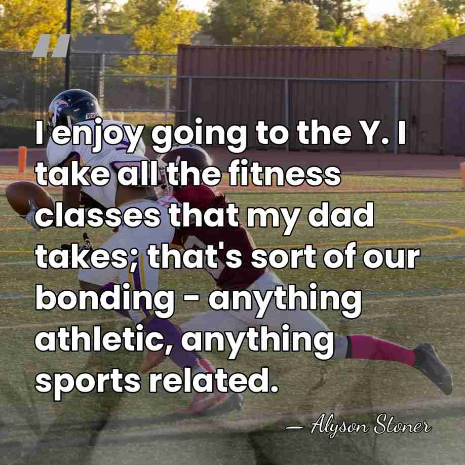 I enjoy going to the Y. I take all the fitness classes&hellip; - Alyson Stoner