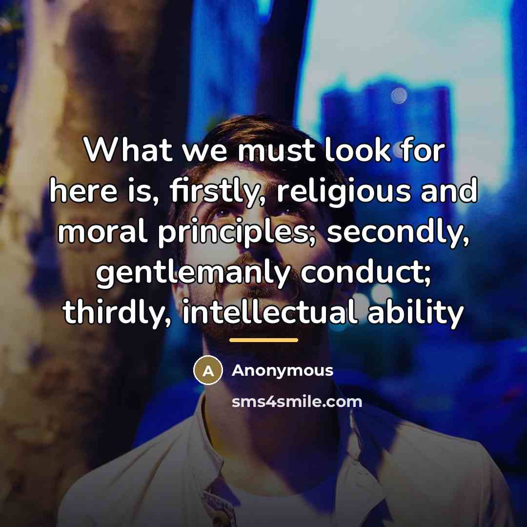 “What we must look for here is, firstly, religious and…” quote by Anonymous