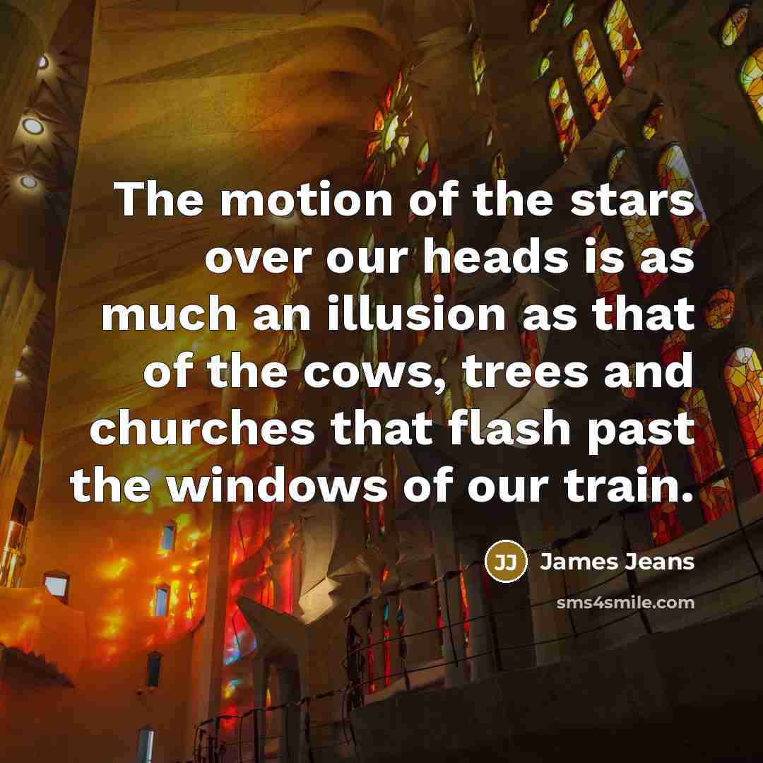 “The motion of the stars over our heads is as…” quote by James Jeans