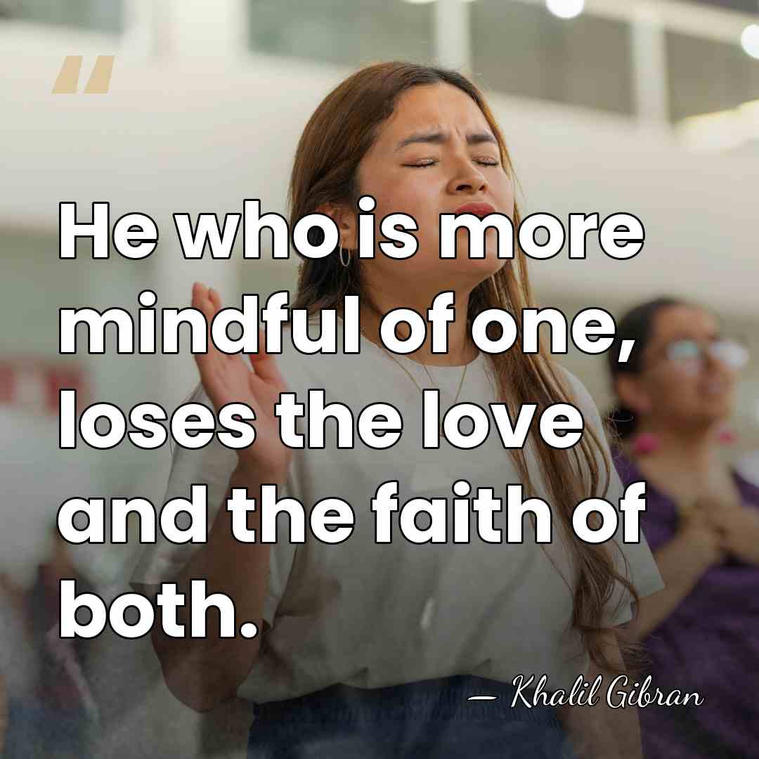 He who is more mindful of one, loses the love and the&hellip; - Khalil Gibran