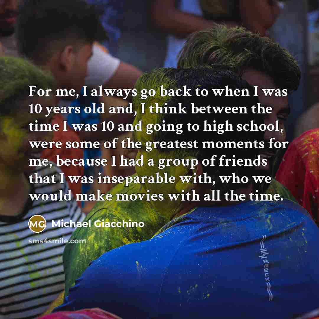 “For me, I always go back to when I was…” quote by Michael Giacchino