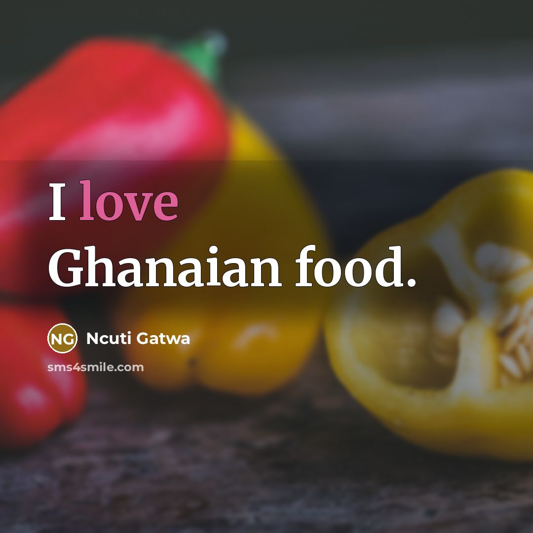 “I love Ghanaian food.…” quote by Ncuti Gatwa