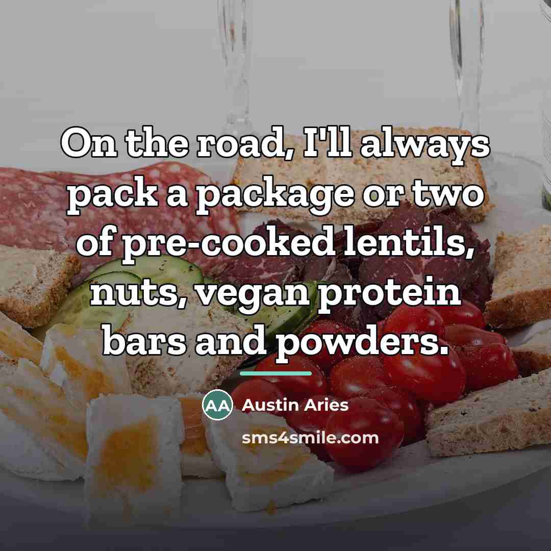 “On the road, I'll always pack a package or two…” quote by Austin Aries