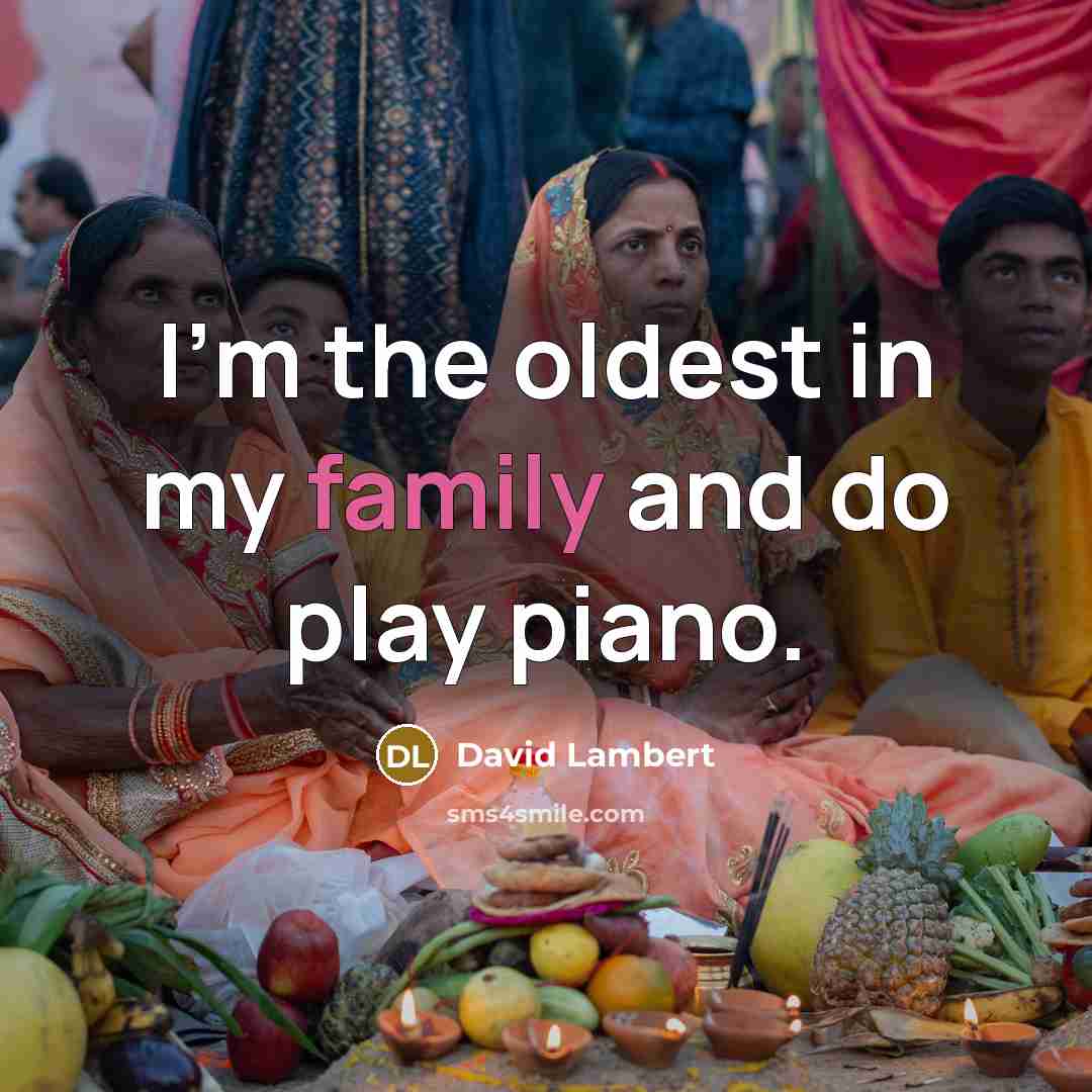 “I'm the oldest in my family and do play piano.…” quote by David Lambert