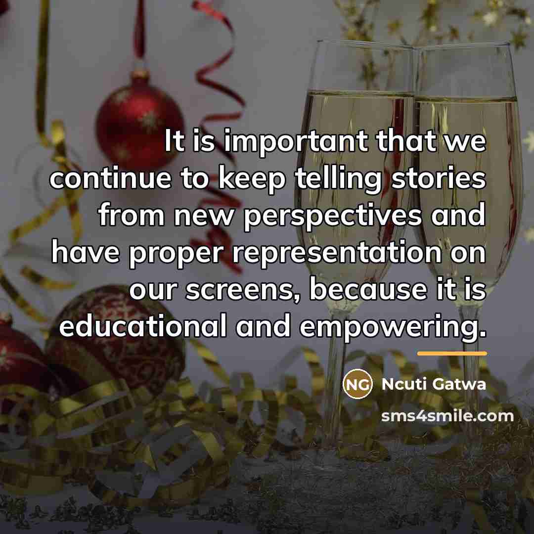 “It is important that we continue to keep telling stories…” quote by Ncuti Gatwa