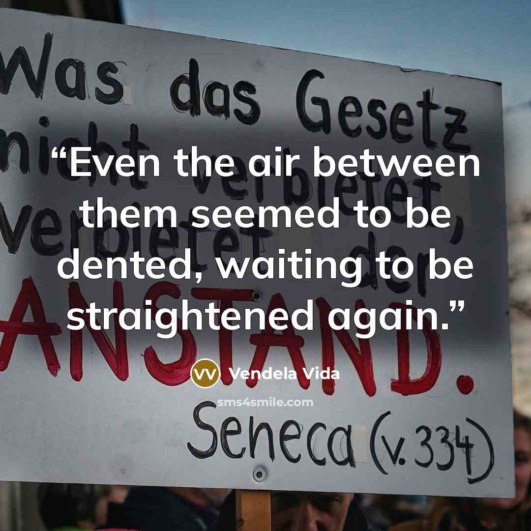 “Even the air between them seemed to be dented, waiting to be straightened again.” quote by Vendela Vida