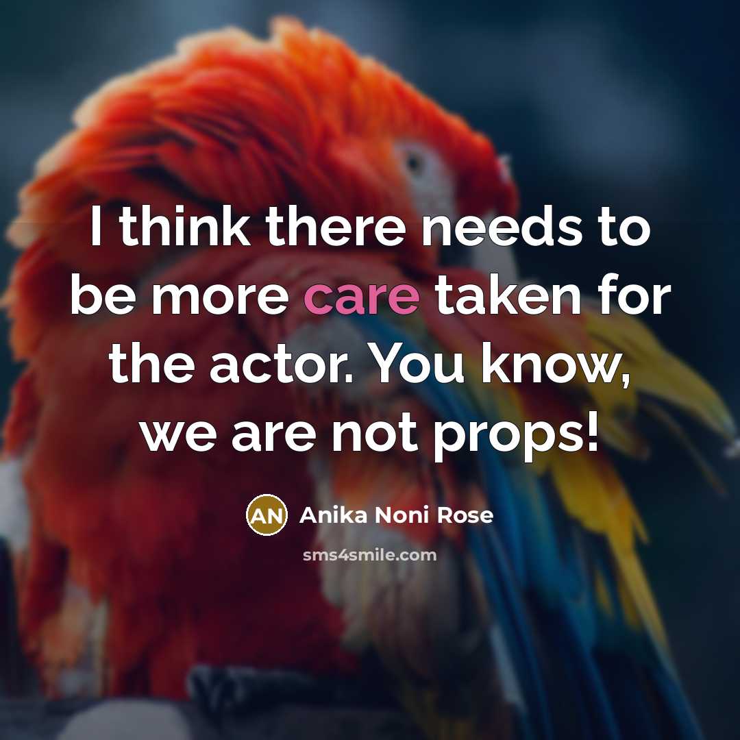 “I think there needs to be more care taken for…” quote by Anika Noni Rose