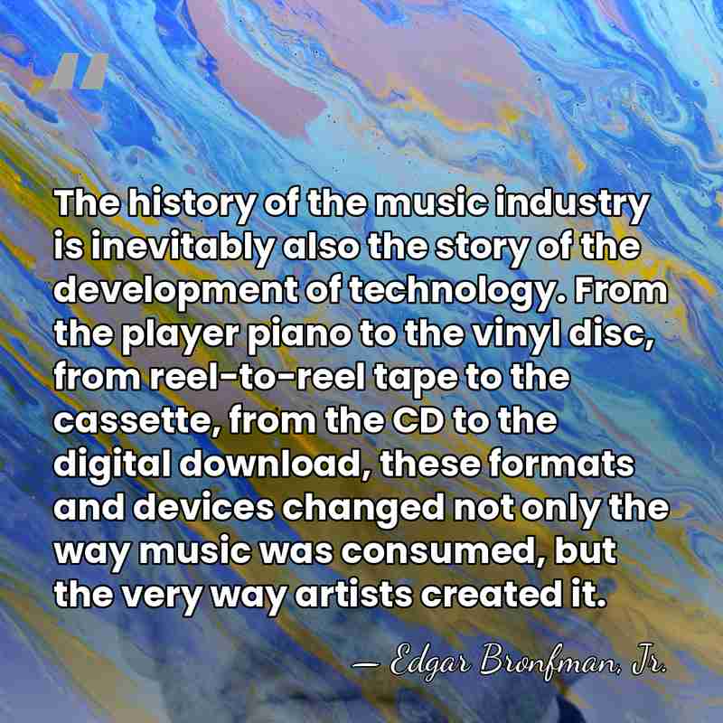 The history of the music industry is inevitably also the story of&hellip; - Edgar Bronfman, Jr.