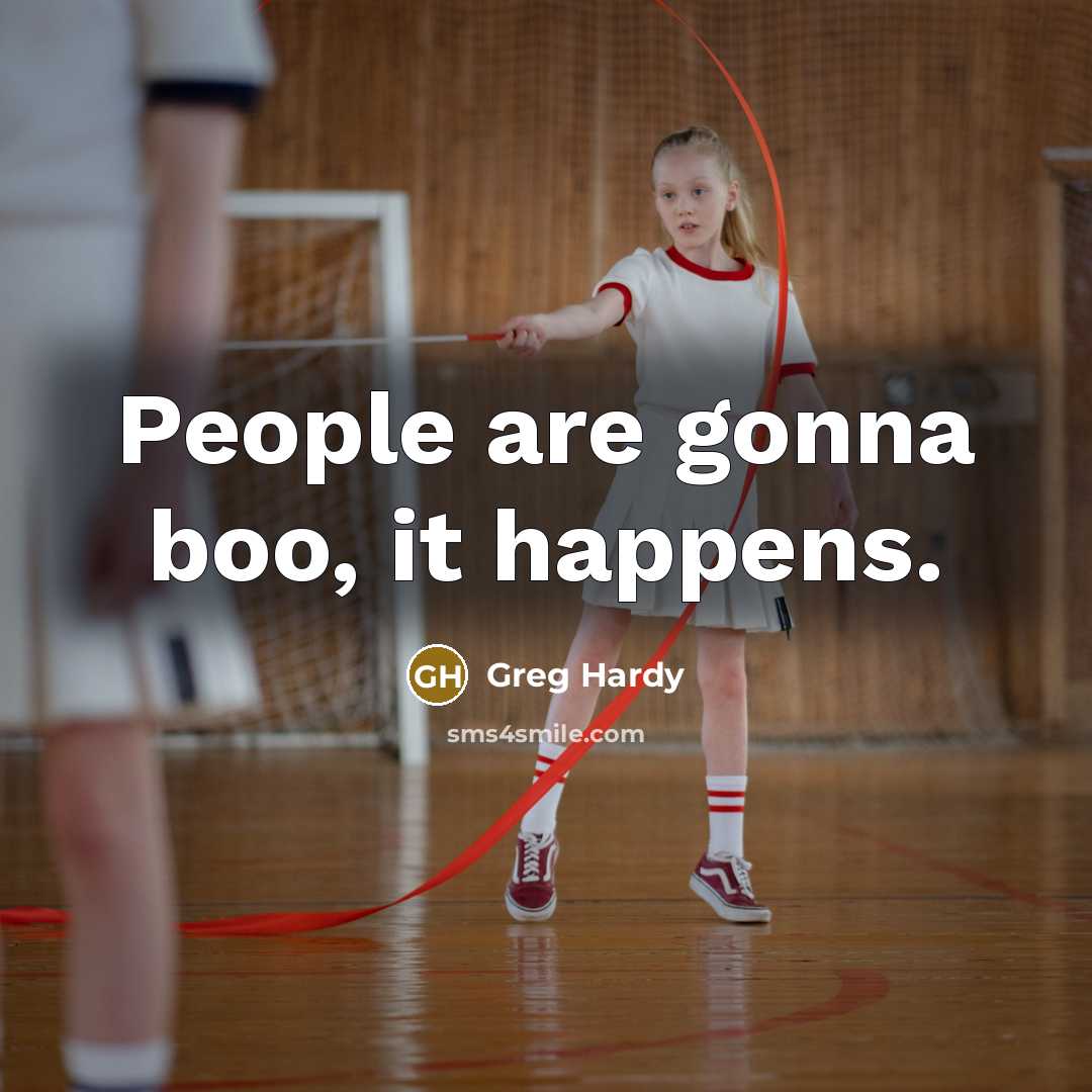 “People are gonna boo, it happens.…” quote by Greg Hardy