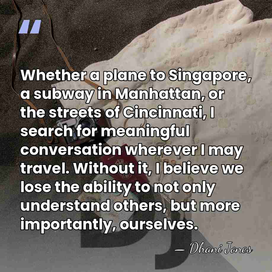 Whether a plane to Singapore, a subway in Manhattan, or the streets&hellip; - Dhani Jones