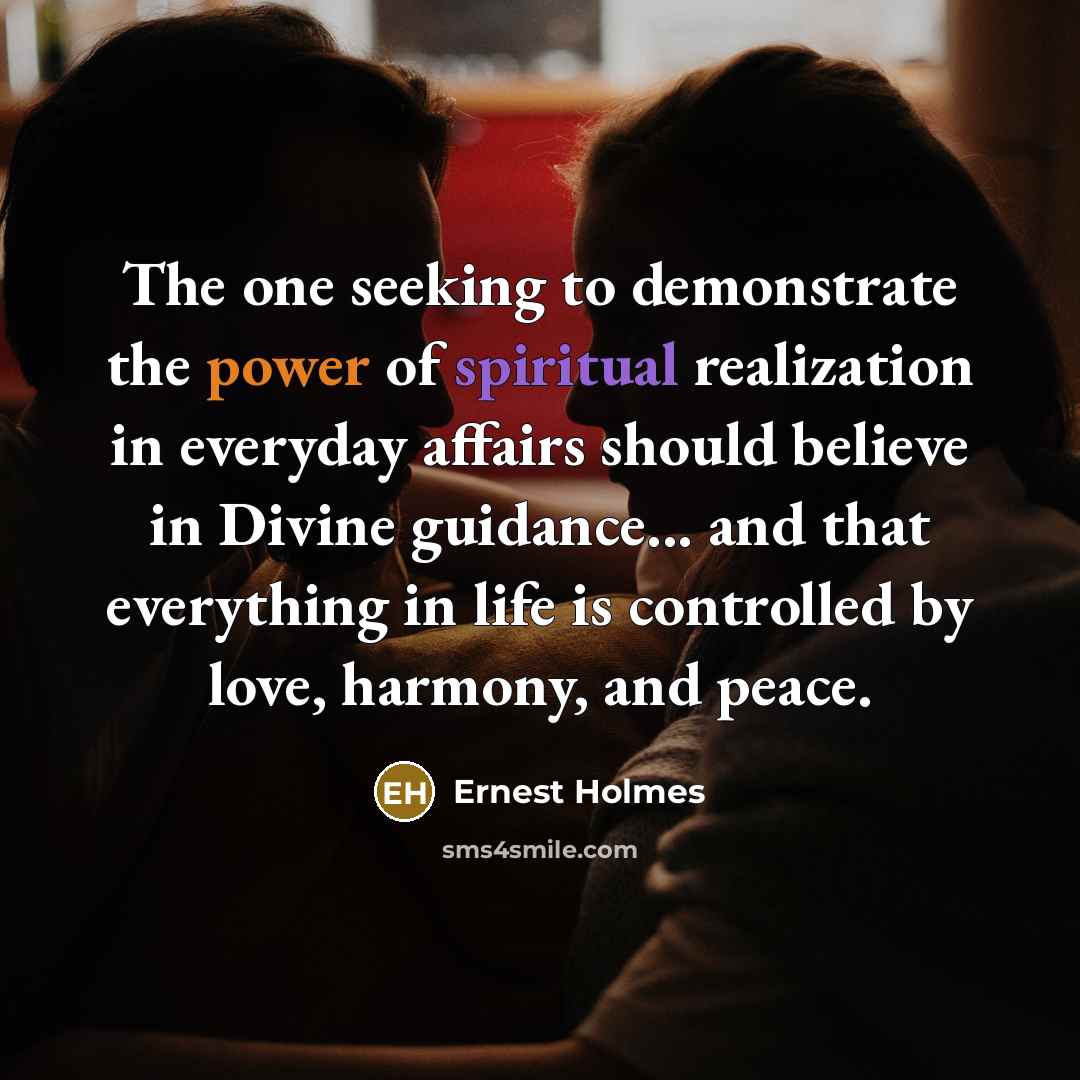 “The one seeking to demonstrate the power of spiritual realization…” quote by Ernest Holmes