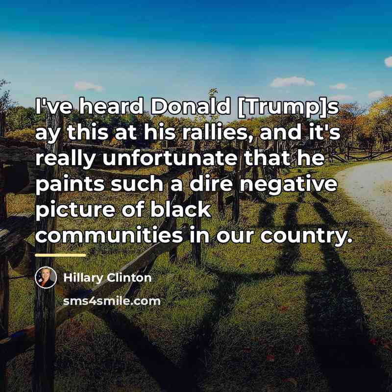 “I've heard Donald [Trump]s ay this at his rallies, and…” quote by Hillary Clinton