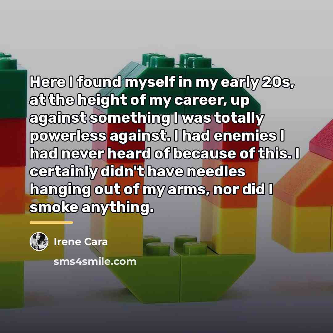 “Here I found myself in my early 20s, at the…” quote by Irene Cara