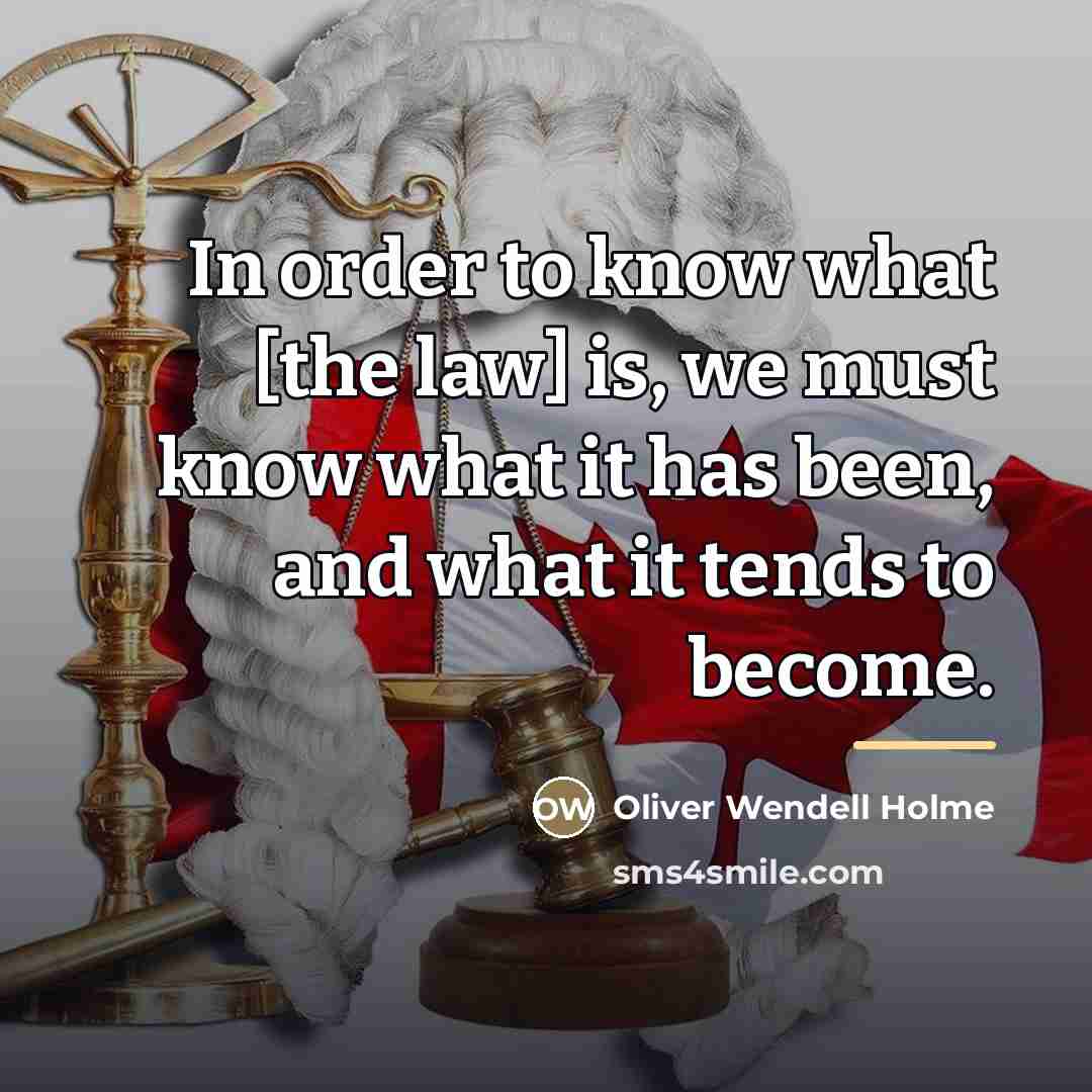 “In order to know what [the law] is, we must…” quote by Anonymous