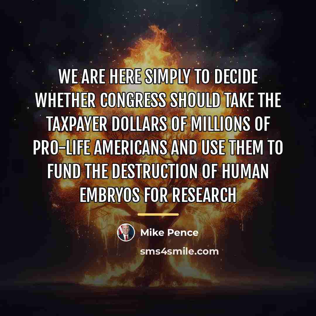 “We are here simply to decide whether Congress should take…” quote by Mike Pence