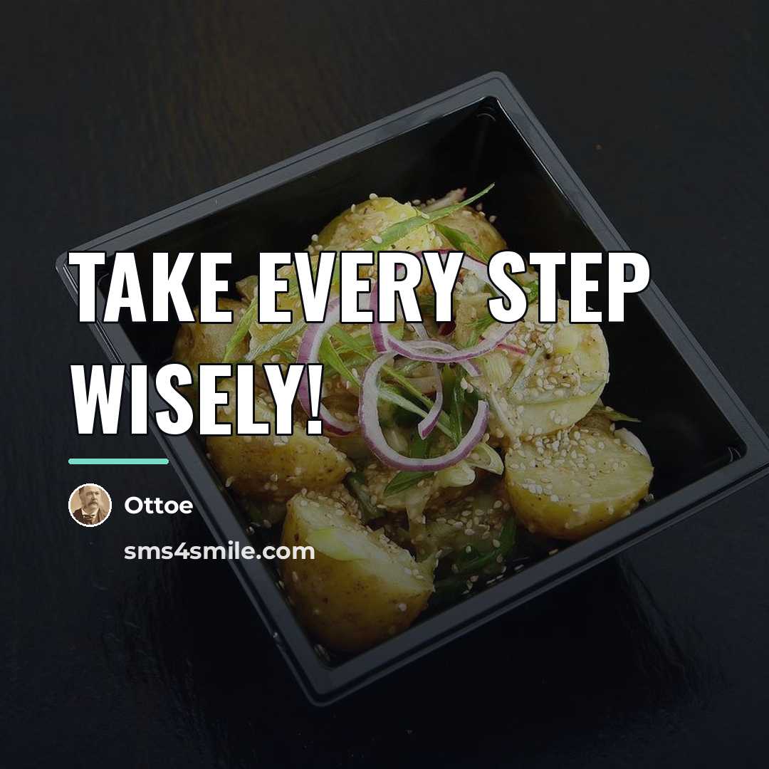 “Take every step Wisely!…” quote by Ottoe