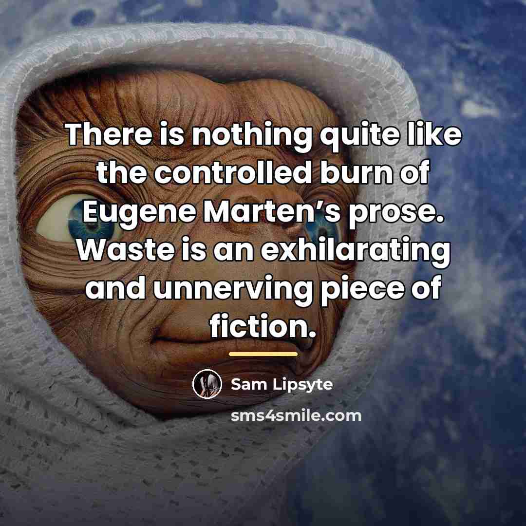 “There is nothing quite like the controlled burn of Eugene…” quote by Sam Lipsyte
