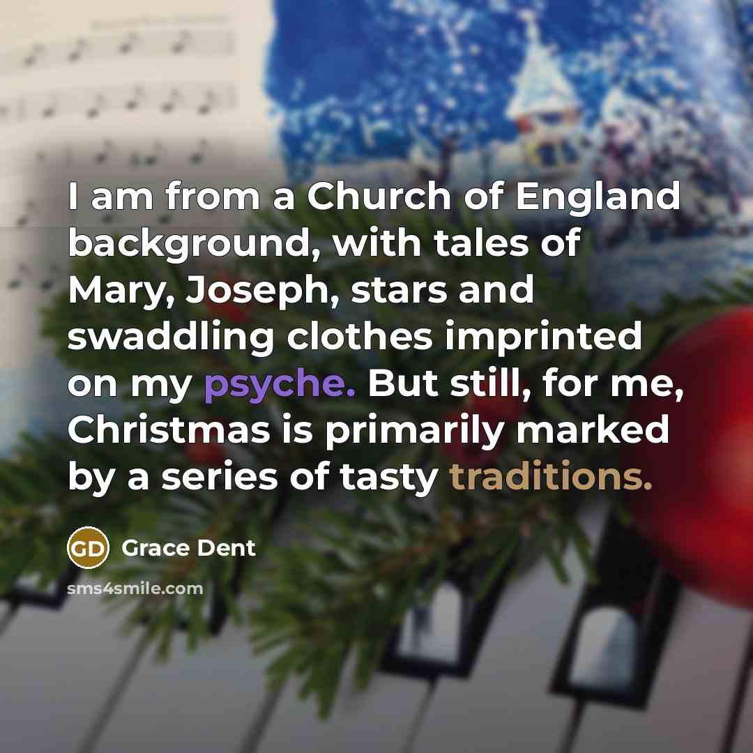 “I am from a Church of England background, with tales…” quote by Grace Dent