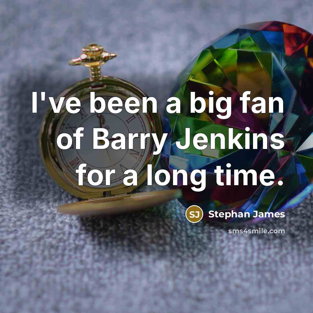 “I've been a big fan of Barry Jenkins for a…” quote by Stephan James