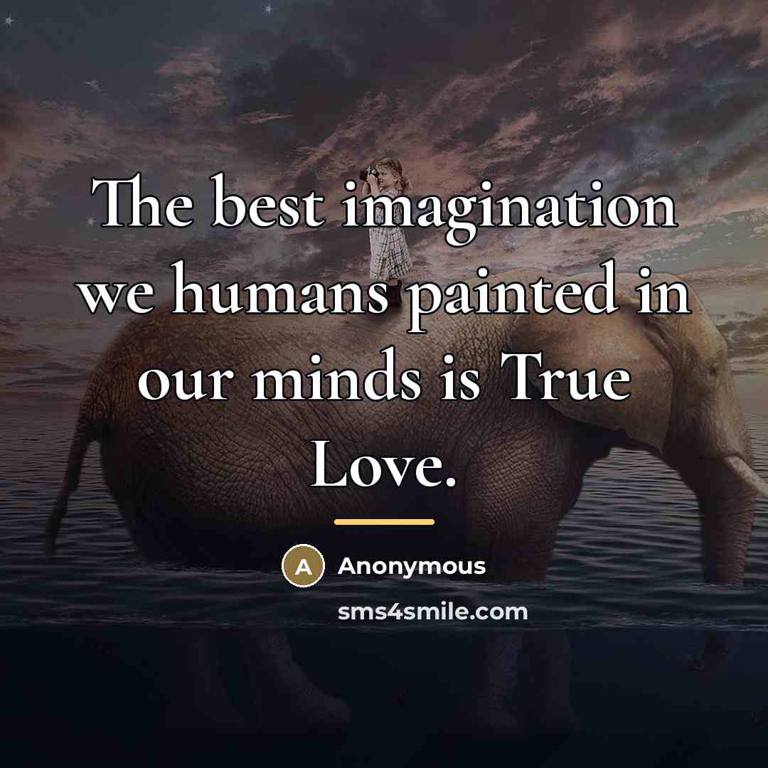 “The best imagination we humans painted in our minds is…” quote by Anonymous