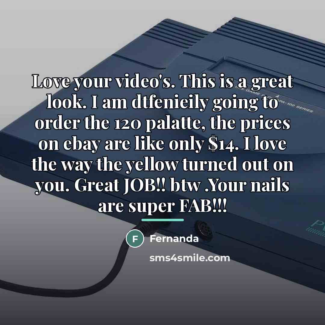 “Love your video's. This is a great look. I am…” quote by Fernanda