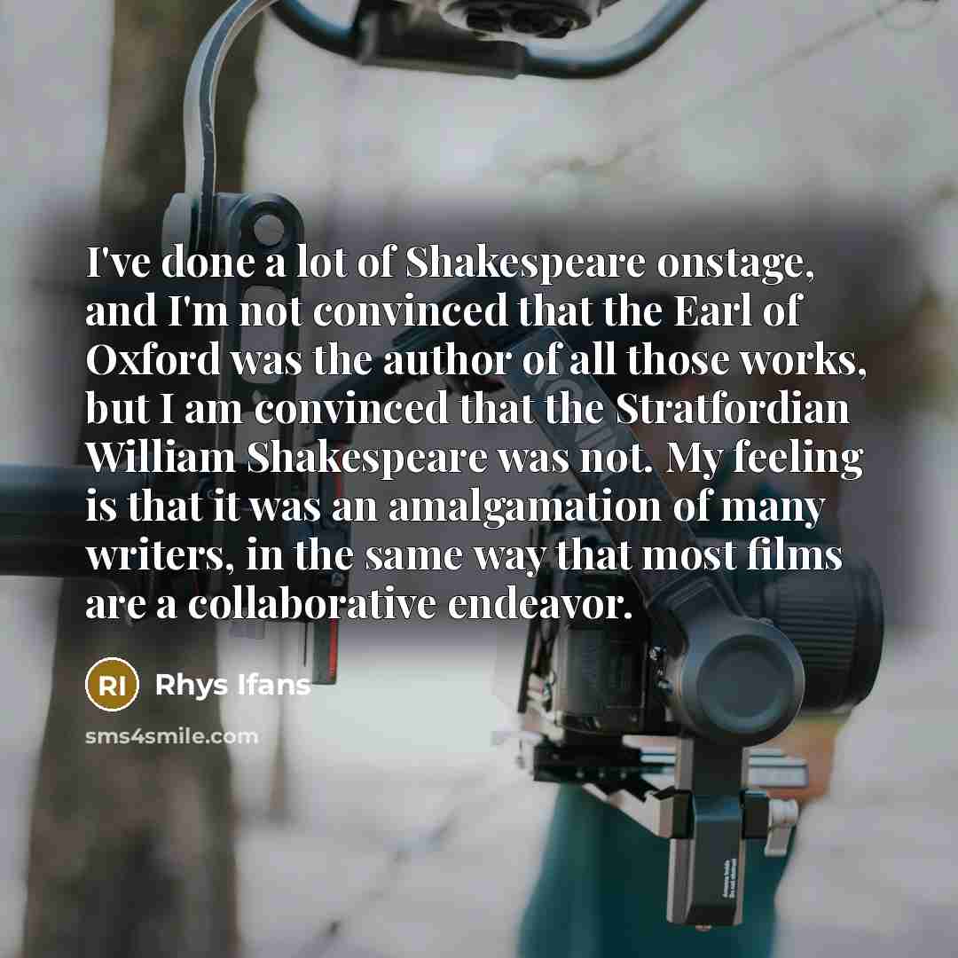 “I've done a lot of Shakespeare onstage, and I'm not…” quote by Rhys Ifans
