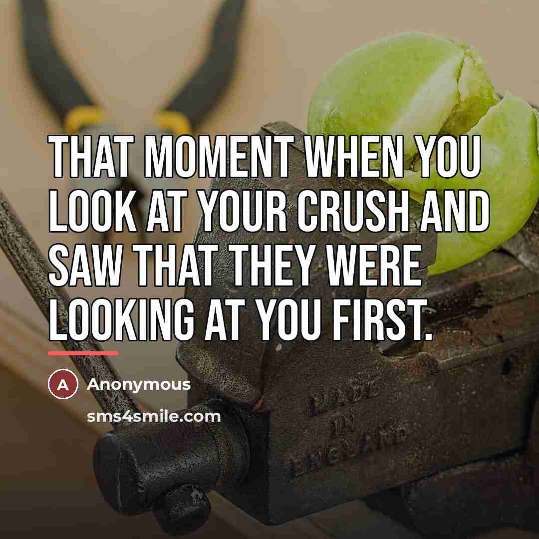 “That moment when you look at your crush and saw…” quote by Anonymous