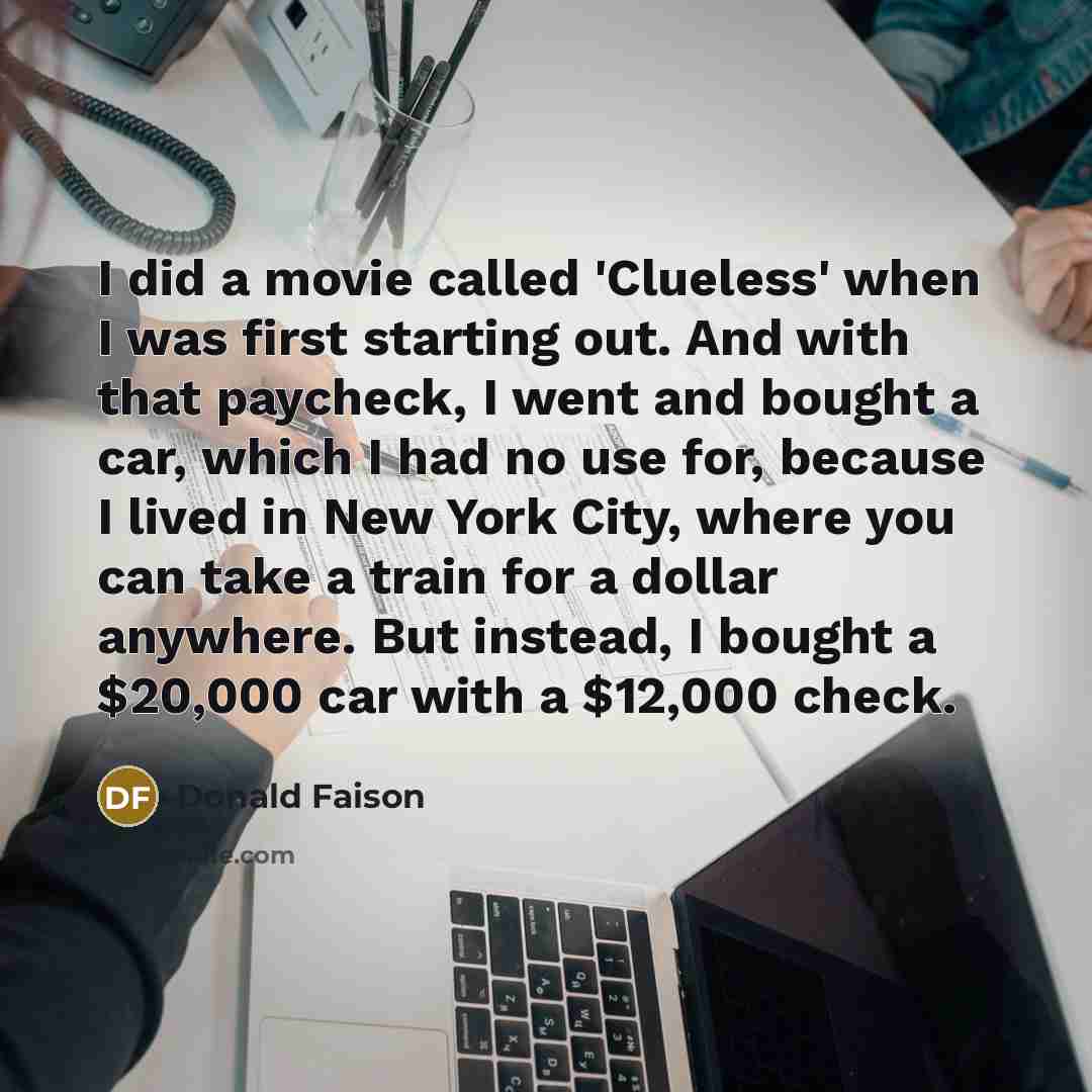 “I did a movie called 'Clueless' when I was first…” quote by Donald Faison