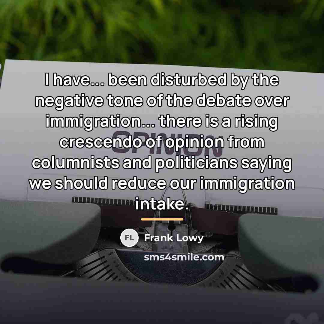 “I have... been disturbed by the negative tone of the…” quote by Frank Lowy