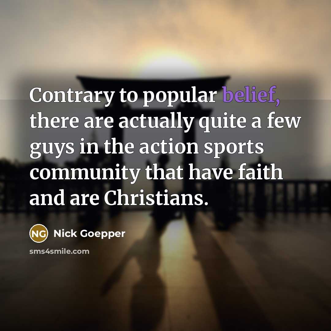 “Contrary to popular belief, there are actually quite a few…” quote by Nick Goepper