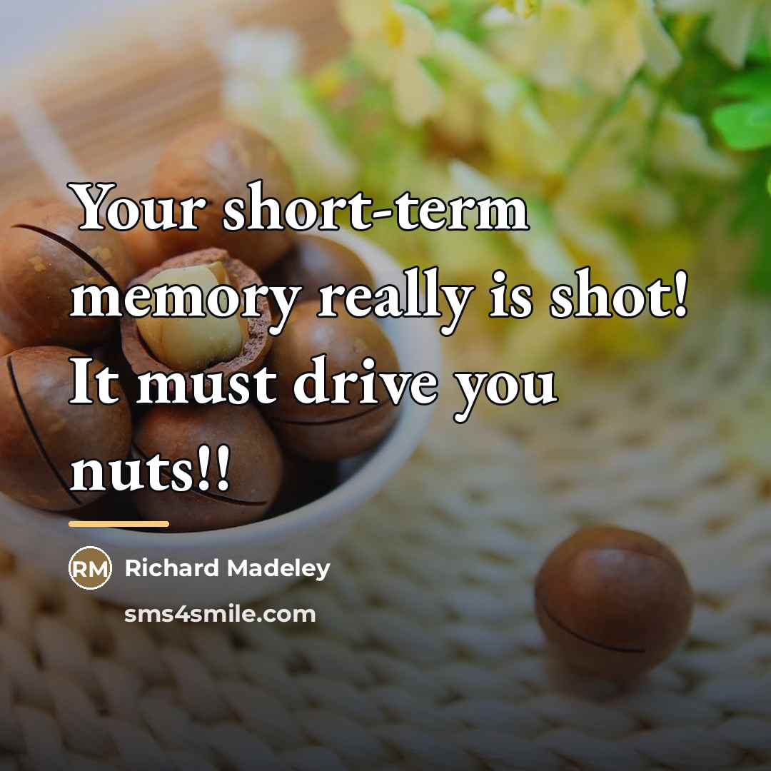 “Your short-term memory really is shot! It must drive you…” quote by Richard Madeley