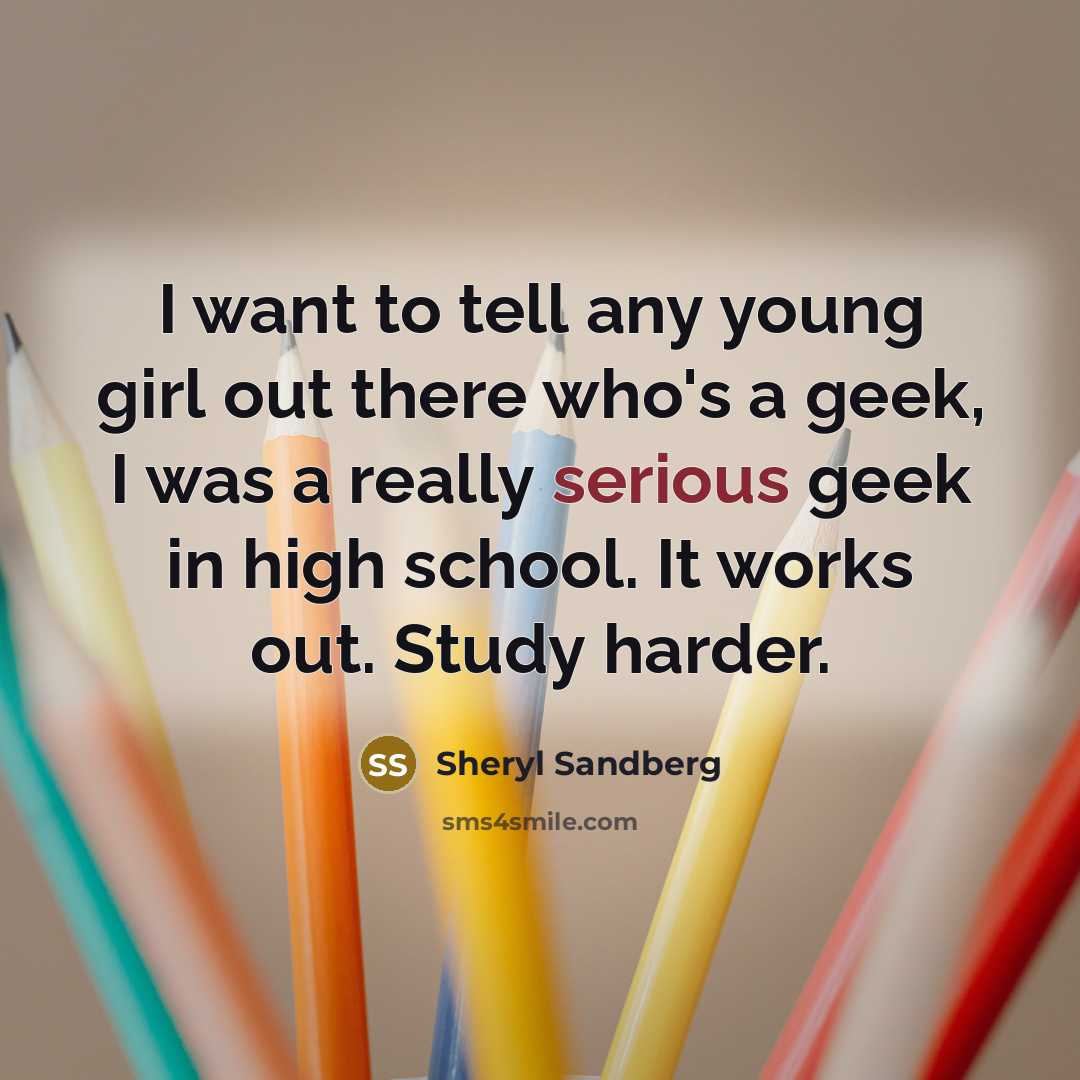 “I want to tell any young girl out there who's…” quote by Sheryl Sandberg