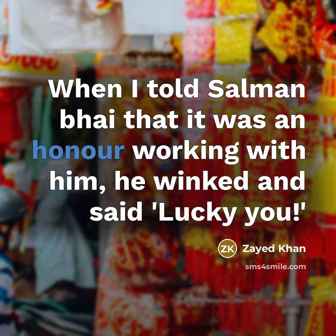 “When I told Salman bhai that it was an honour…” quote by Zayed Khan