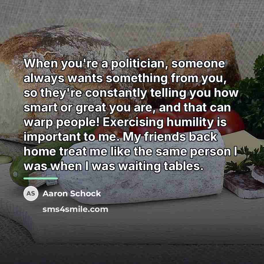 “When you're a politician, someone always wants something from you,…” quote by Aaron Schock