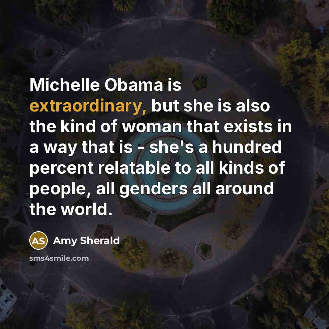 “Michelle Obama is extraordinary, but she is also the kind…” quote by Amy Sherald