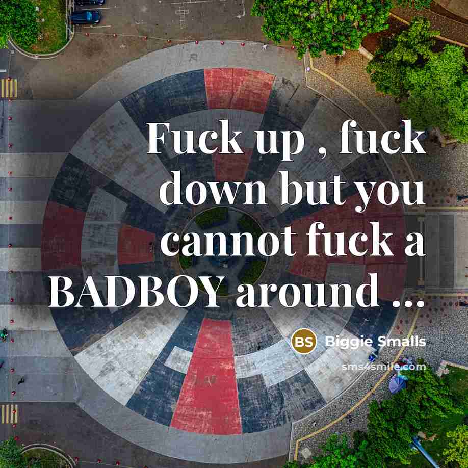 “Fuck up , fuck down but you cannot fuck a…” quote by Biggie Smalls