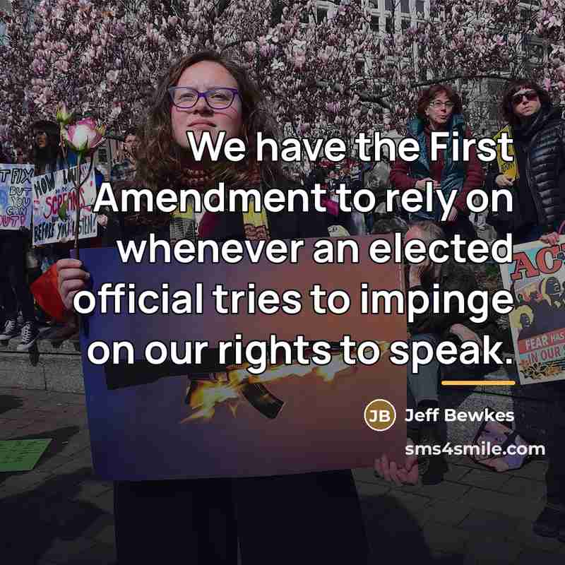 “We have the First Amendment to rely on whenever an…” quote by Jeff Bewkes