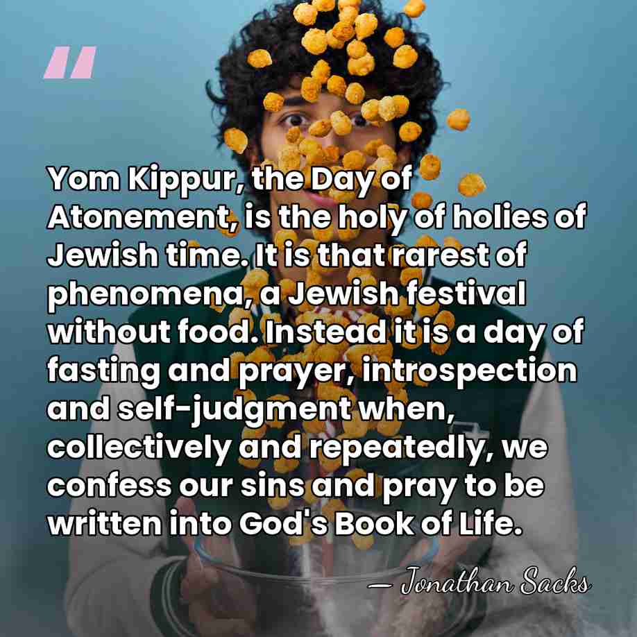 Yom Kippur, the Day of Atonement, is the holy of holies of&hellip; - Jonathan Sacks