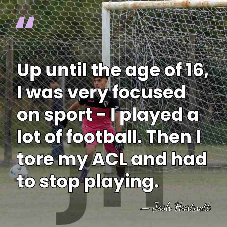 Up until the age of 16, I was very focused on sport&hellip; - Josh Hartnett