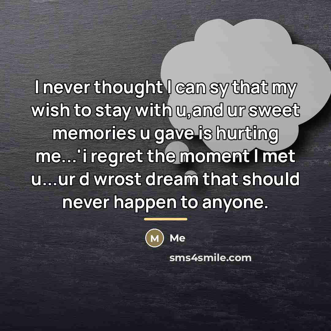 “I never thought I can sy that my wish to…” quote by Me