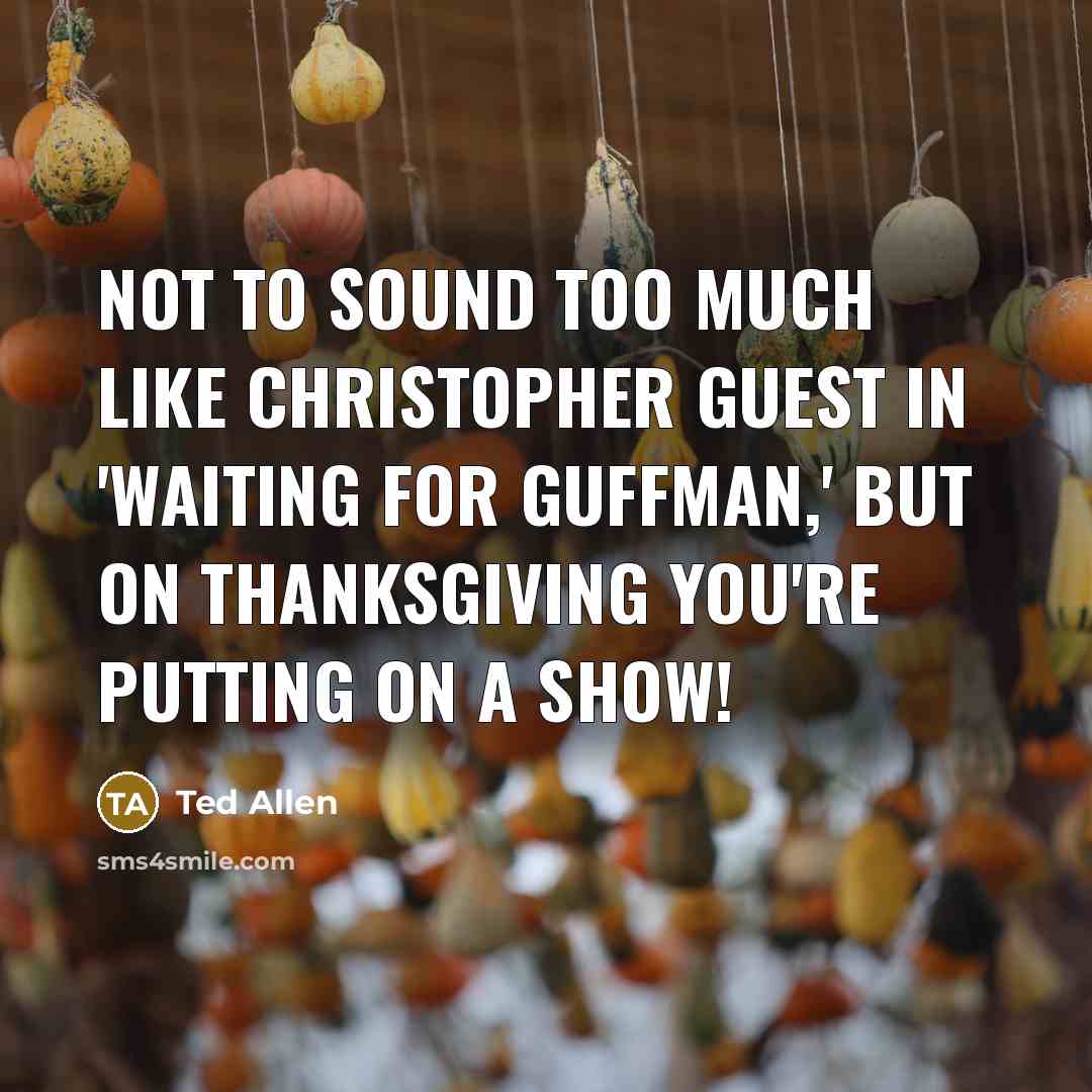 “Not to sound too much like Christopher Guest in 'Waiting…” quote by Ted Allen
