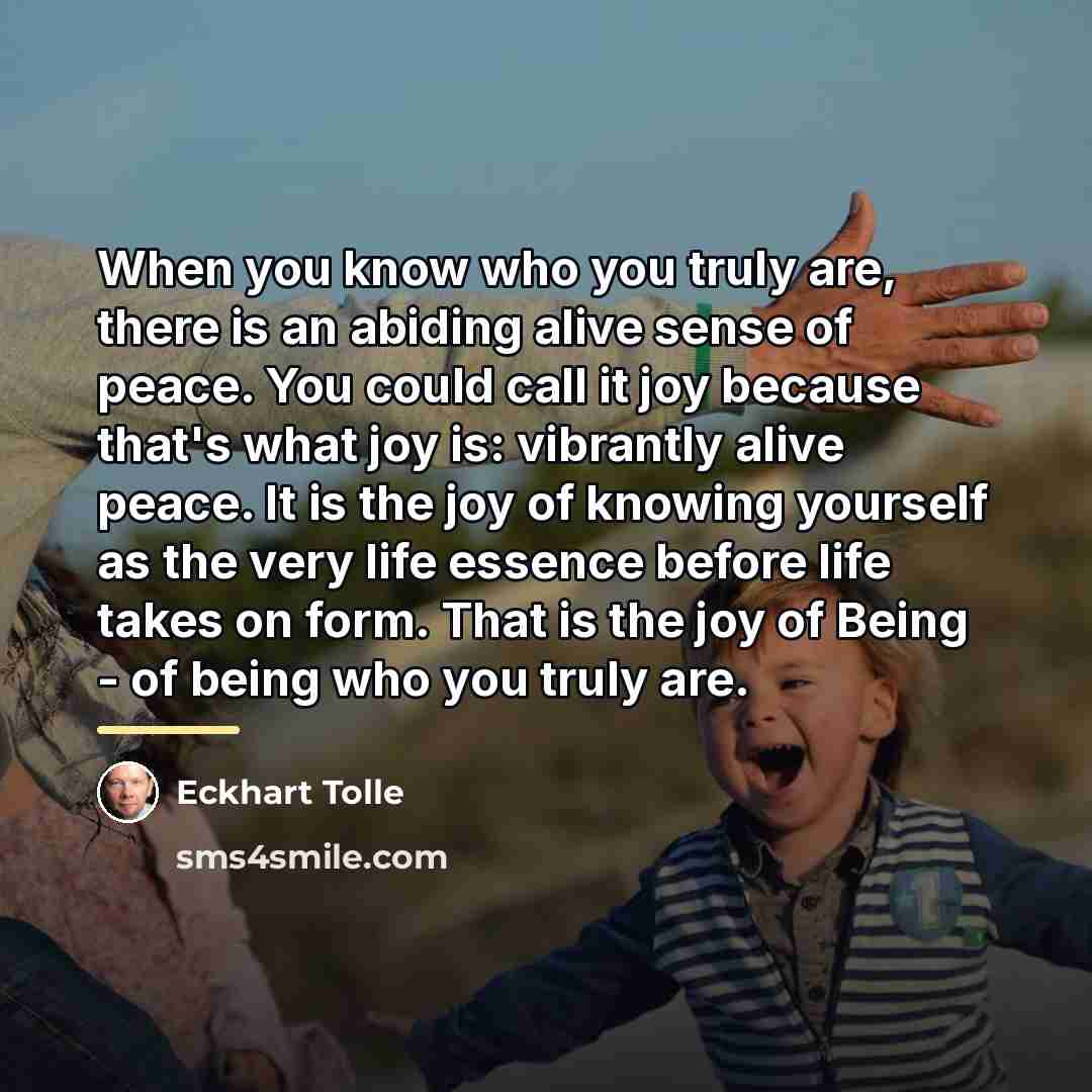“When you know who you truly are, there is an…” quote by Eckhart Tolle